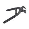 17cm HandHeld Carbon Steel Silent Pliers Leather Craft Hole Punch Tool 4mm(2 Teeth)