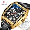CHENXI Montre Automatique Homme 8845 Luxe Squelette Mécanique Étanche Montres Rectangulaires Homme Montre Bracelet Homme