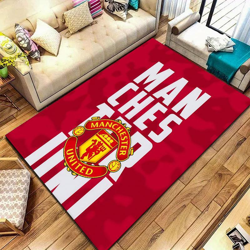 Manchester United F Carpet Rug for Living Room Bedroom Home Sofa Decoration,Kids play Non-slip Floor Mat