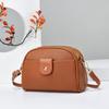 PU Leather Niche Shoulder Bag Solid Color Simple Square Bag Ins Small Crossbody Bag  Outdoor