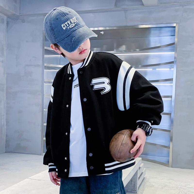 Boys' Fashionable Baseball Jacket - Spring/Autumn 2025