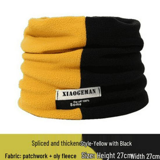 

New Arrival: Fleece-Lined Two-Tone Scarf - Thick, Warm, and Versatile for Men and Women