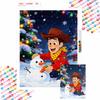 Diamond Art Painting Kit Woody Snowman 5D Diamond Painting Dot Art Home Wall Decor