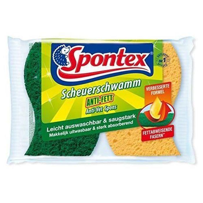 Spontex Éponge Nettoyants Abrasifs Anti - Graisse