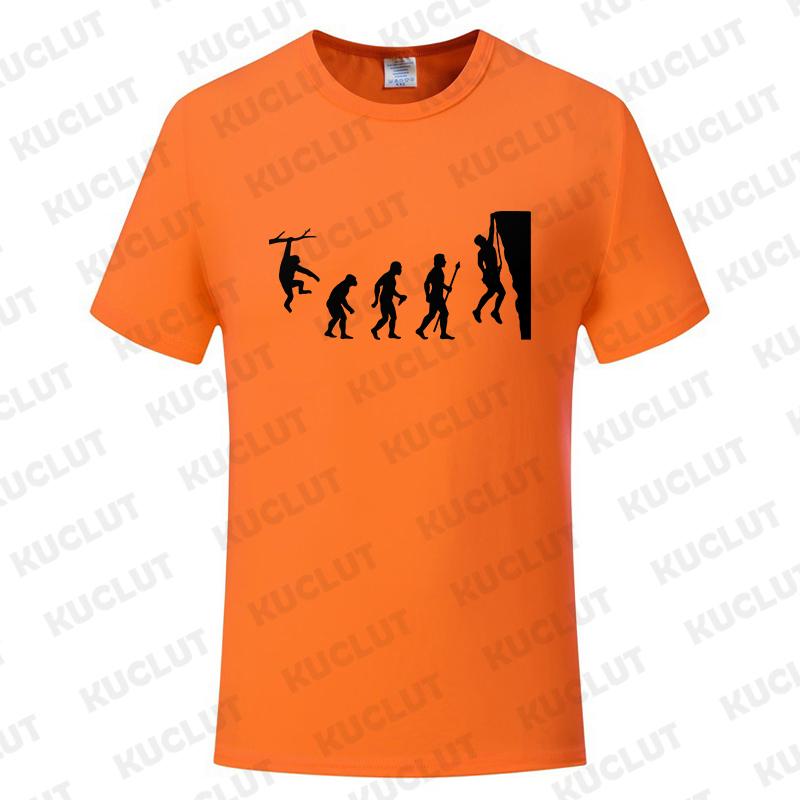 Fashion T-Shirts Male Tshirts Men Summer Tee Shirt Women Evolution Climbing Design Short Sleeve Top Tees Female Boy Brand Tees