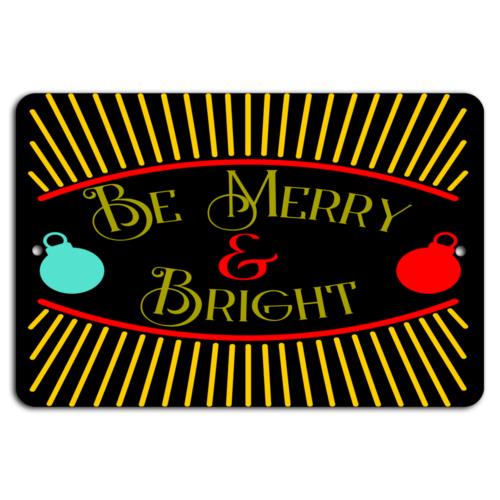 

Merry Bright Festive Cheer on a Black CanvasAluminumtin sign 20x30cm（7.8x11.8inch）