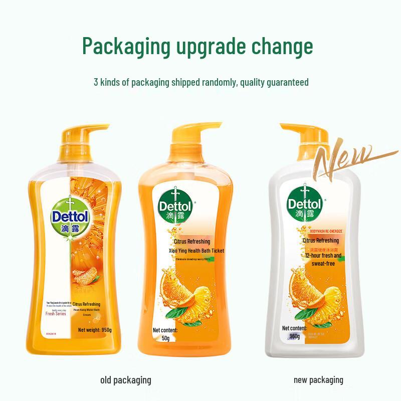 Dettol Zitrus Erfrischendes Duschgel Doppelpack, 950g