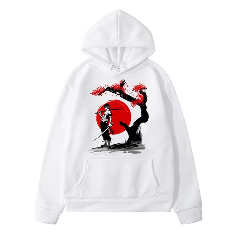 ONE PIECE Harajuku Creative Printed Casual Sweatshirt Men's and Women's Same Cotton High Quality Fashion Loose Hoodie Men's Top