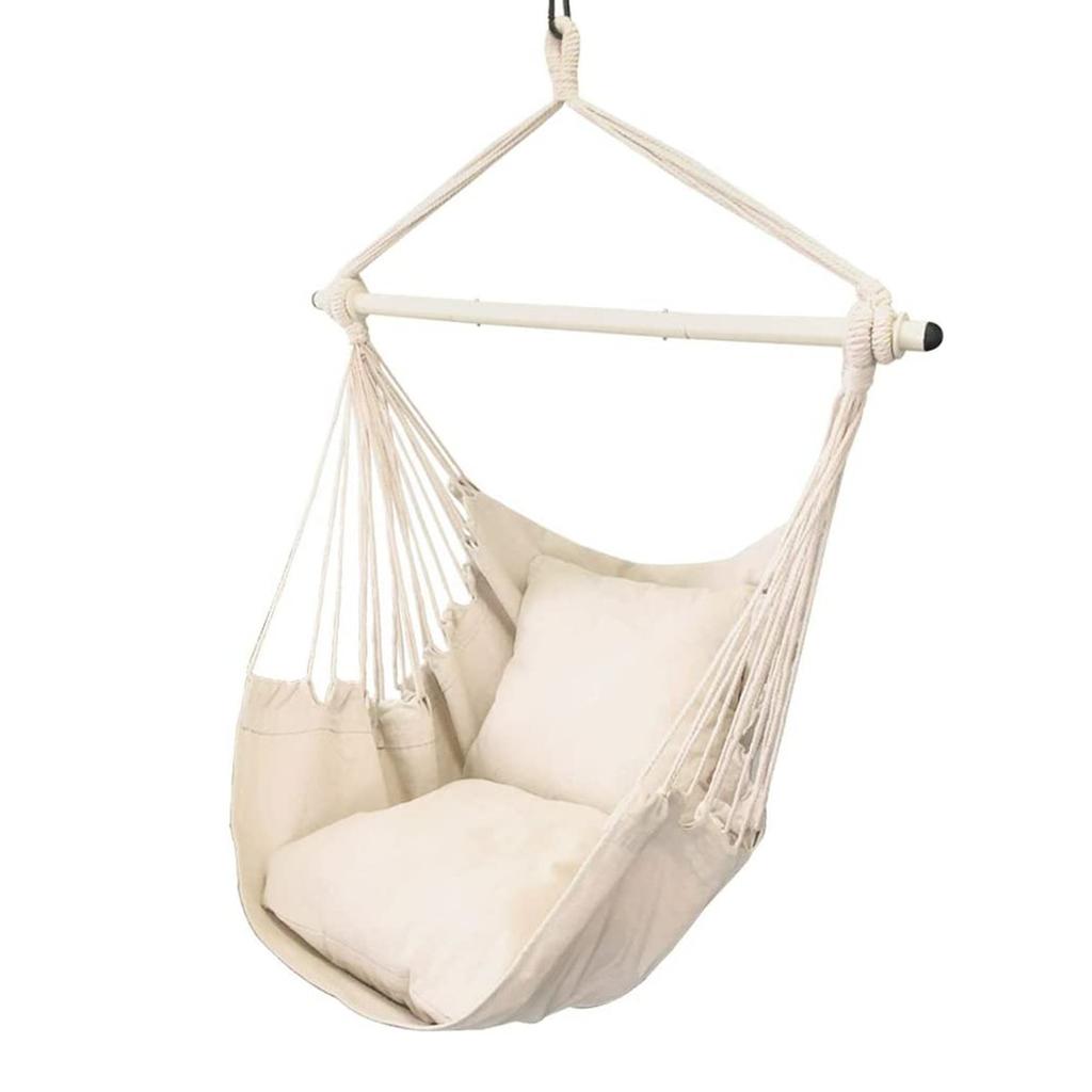 Outdoor Deluxe Hammock Hanging Rope Chair Partio Swing Seat Yard Garden Camping Outdoor Deluxe Hammock Hanging Rope Chair Partio Swing Seat Yard Garden Camping