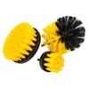 3-Piece Electric Drill Brush Set: Cleaning, Bristle, and Car Wheel Brushes