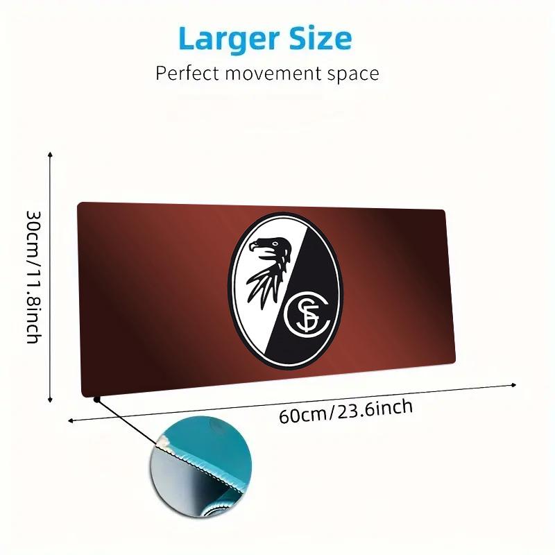 SC Freiburg Print Cushion Non-slip Laptop Tablet Big Mousepad XXL Mat Mini PC Playmat With Lock edge