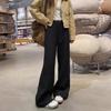 Khaki wide-leg pants women's pants 2026 new spring and autumn old money style plus size fat mm loose slimming suit pants