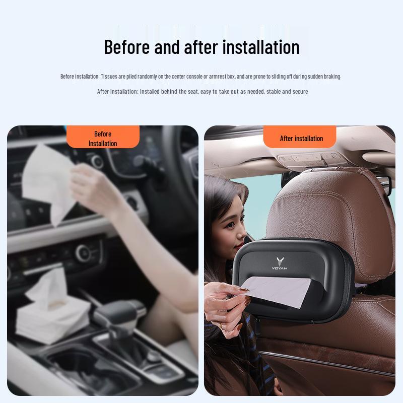 Lantu Cross-border Car Seat Back Hanging Tissue Box