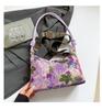 New Cross-Border Embroidered Floral Top Handle Bag Chinese Style Shoulder Bag Comfortable and Versatile Texture Storage Bags
