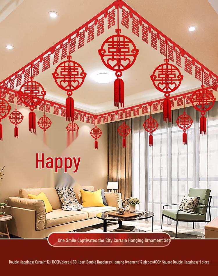 Wedding Room Decoration Set for Bride and Groom's New Home