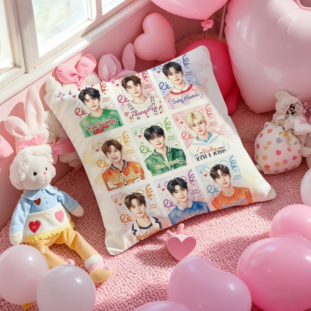 Kpop ZZZZEROBASEONESS Cushion Cover Pattern Printed Pillowcase for Living Room Sofa Cushion Cover Bedroom Decor