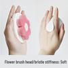 Detachable Pink Flower Boar Bristle Bath Brush Head