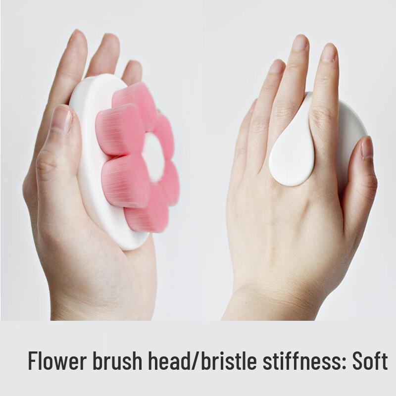 

Detachable Pink Flower Boar Bristle Bath Brush Head