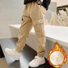 Boys Autumn and Winter Cargo Pants Children's Letter Sports Trousers Teenagers Casual Handsome Sweatpants