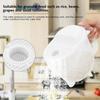 WIKHOSTAR 14 Oz Rice Washer Plastic Grain Rice Washing Bowl with Scale Vegetable Fruit Cleaning Tool Strainer Kitchen Colander with Handle