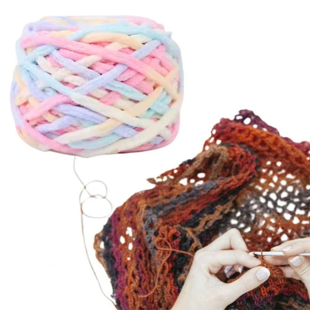 Soft Acrylic Yarn 100g Braided Yarn Handmade Wool Ball