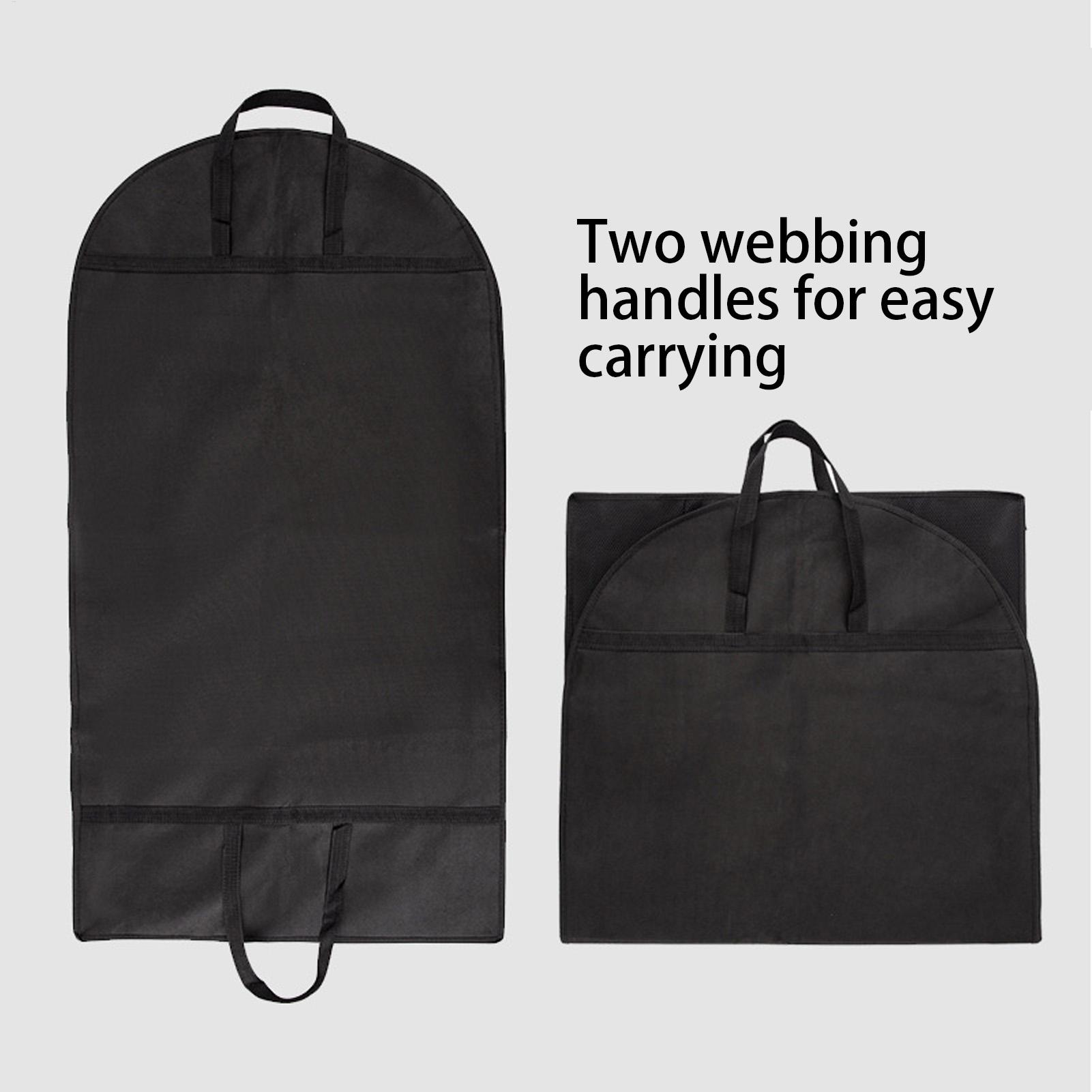 Garment Bag Black Zippered Closet Storage Clothes Cover Garment Storage Bag With Zipper For Gowns Clothing Outfit Clothes Dress China Mainland 3840₽