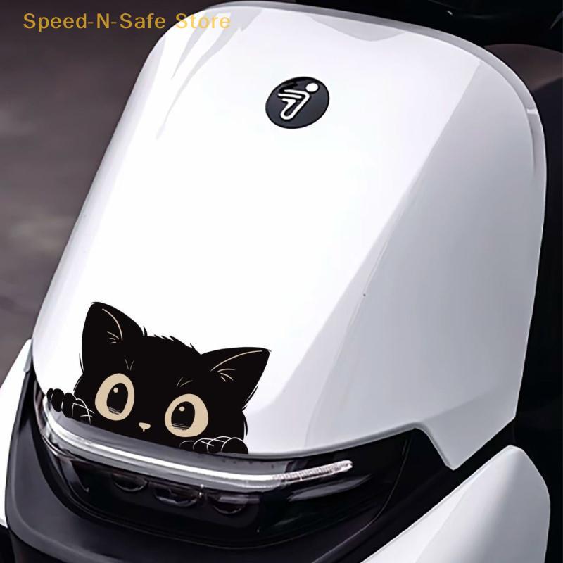 1/2 PCS Protective Vinyl Car Cover With Waterproof PVC Decals – Stylish Accessory Featuring An Adorable Cat Design
