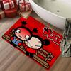 Animation Series P-Pucca Floor Mat INS Style Soft Bedroom Floor House Laundry Room Mat Anti-skid Household Carpets