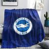 Brighton Team Logo,pattern Flannel Blanket, High Quality Comfortable for All Seasons, Home Decor, Warmth and Comfort, Perfect for Gifts.