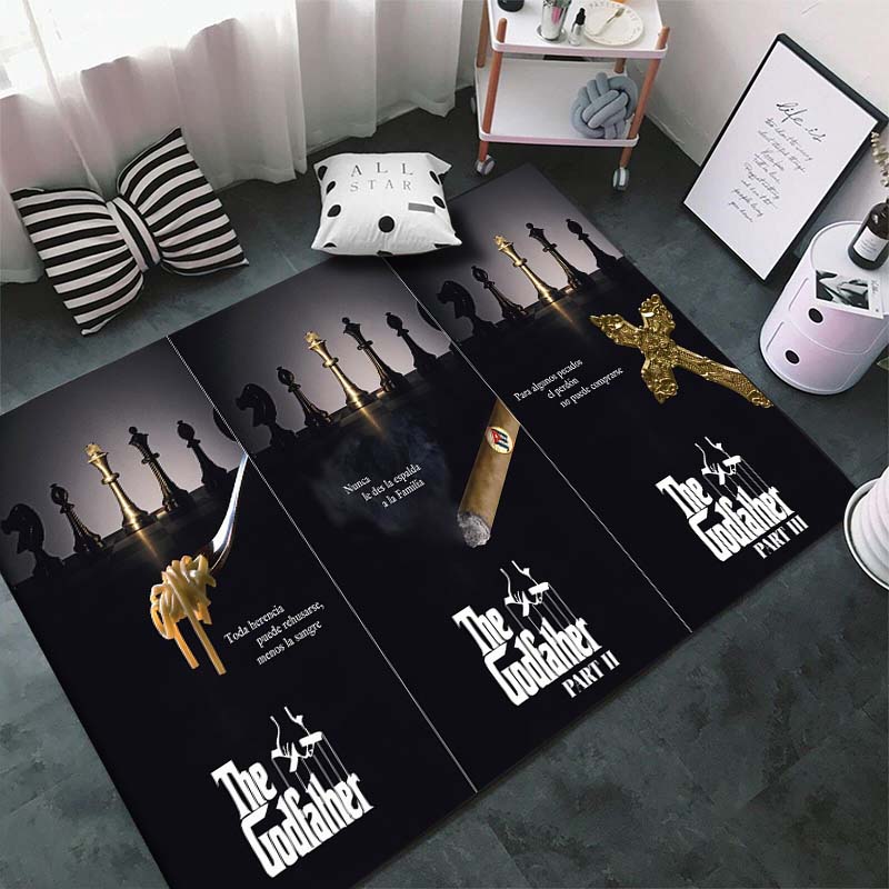 Classic The Godfather Mafia Retro Carpet Rugs for Living Rooms Bedroom Home Decor Non -slip Floor Mats Kitchen Mat Luxury Gifts