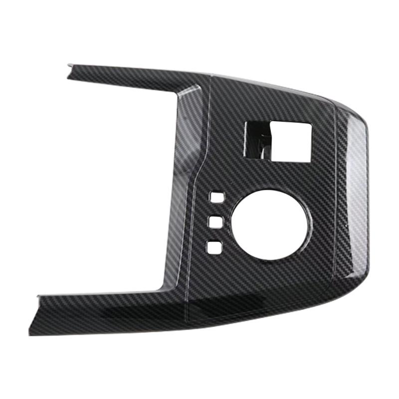 Compatible Para MG4 EVMulan Parte Interior de Coche Estilo Fibra de Carbono Palanca de Cambios Panel Cubierta de Consola Central Embellecedor Marco Estilo