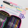 100Pcs/22Pcs DIY 22 Sizes Crochet Hooks Needles Stitches Knitting Craft Case Crochet Agulha Set Weaving Tools Sewing Tools