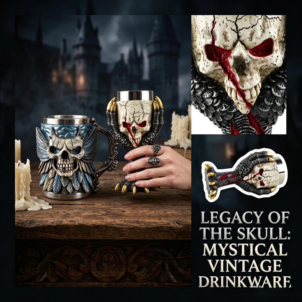 Resin Halloween Skeleton Wine Glass for Party Decor