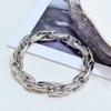 Trendy Men's Titanium Steel Bracelet Cuban Chain Does Not Fade Hip-hop Personalized Stainless Steel Jewelry Simple and Versatile