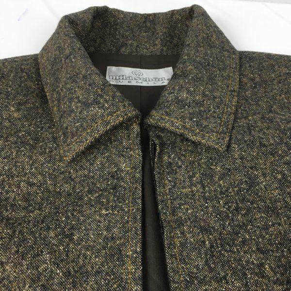 Mila Schn Silk Blend Blouson Brown Size 40(USED)