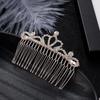 Rhinestones Insert Comb Clip Pearl Tiaras Women Miraculous Crystal Hair Clip Girl Party Hair Jewelry Wedding Hair Accessories