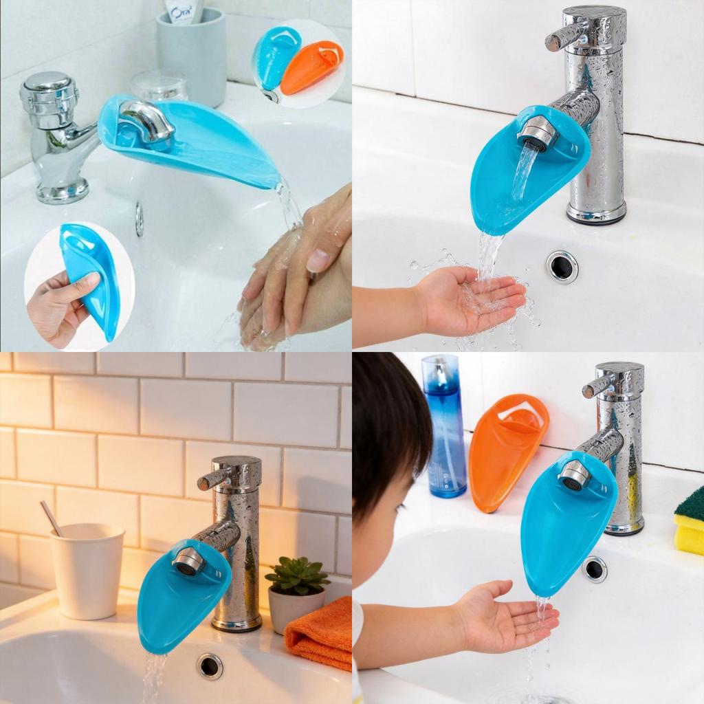 Water Faucet Extension Spout For Babies Silicone Sink Water Diverting Device For Child Handwashing