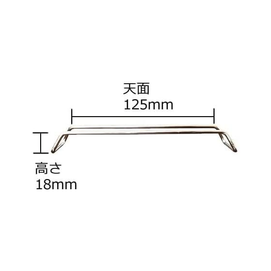 Made in Japan Stainless Steel Kitchen Tool Rest, 38mm Width, 148mm Length, 18mm Height, 18-8 Stainless Steel (SUS304), Patented Design