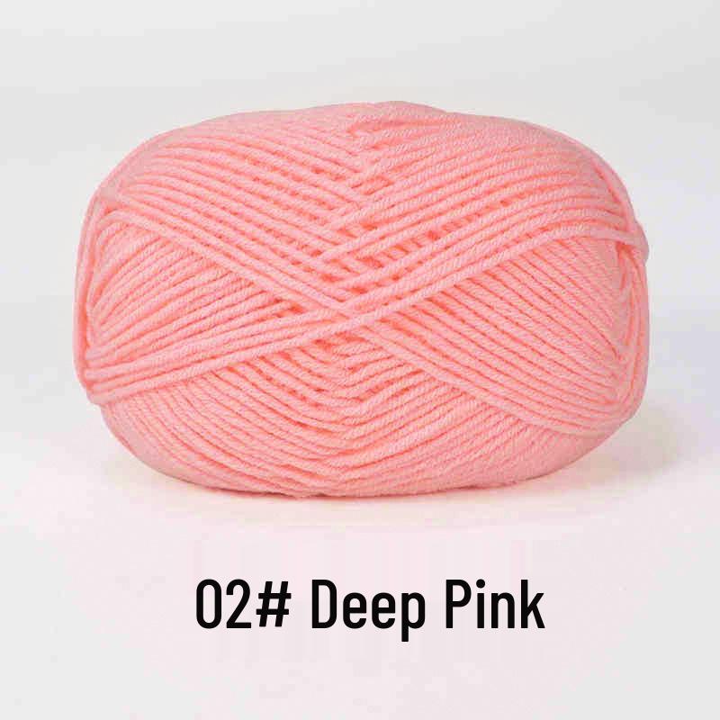 Baby 4-lagiges Milchbaumwollgarn zum Stricken von DIY-Schals oder Decken