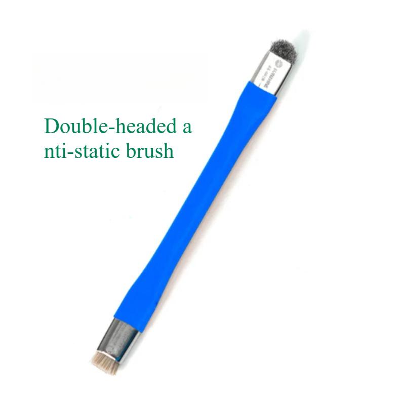 SUNSHINE SS-022B SS-022A Perie Sigură Antistatică Perie Curățare Placă de Bază PCB pentru Kit Instrumente Reparație Telefon Mobil Set Dublu Cap