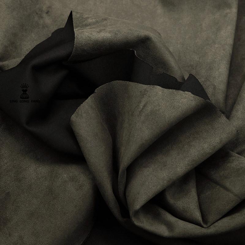 High-grade Brushed Suede Fabric By The Meter for Clothes Coats Jackets Sewing Winter Micro Elastic Plain Soft Cloth Smooth Drape
