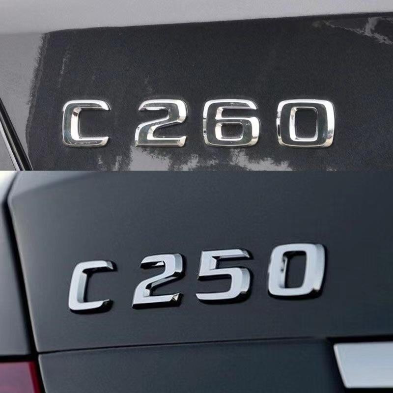 ABS Plastic C200 C200L C230 C250 Trunk Rear Logo Badge Emblem Sticker For Mercedes Benz C Class W201 W202 W203 W204 W205 QH1
