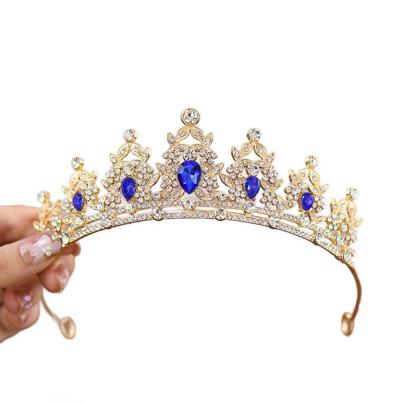Girls' Crystal Princess Crown - Colorful Headdress for Birthday, Performance, or Photography