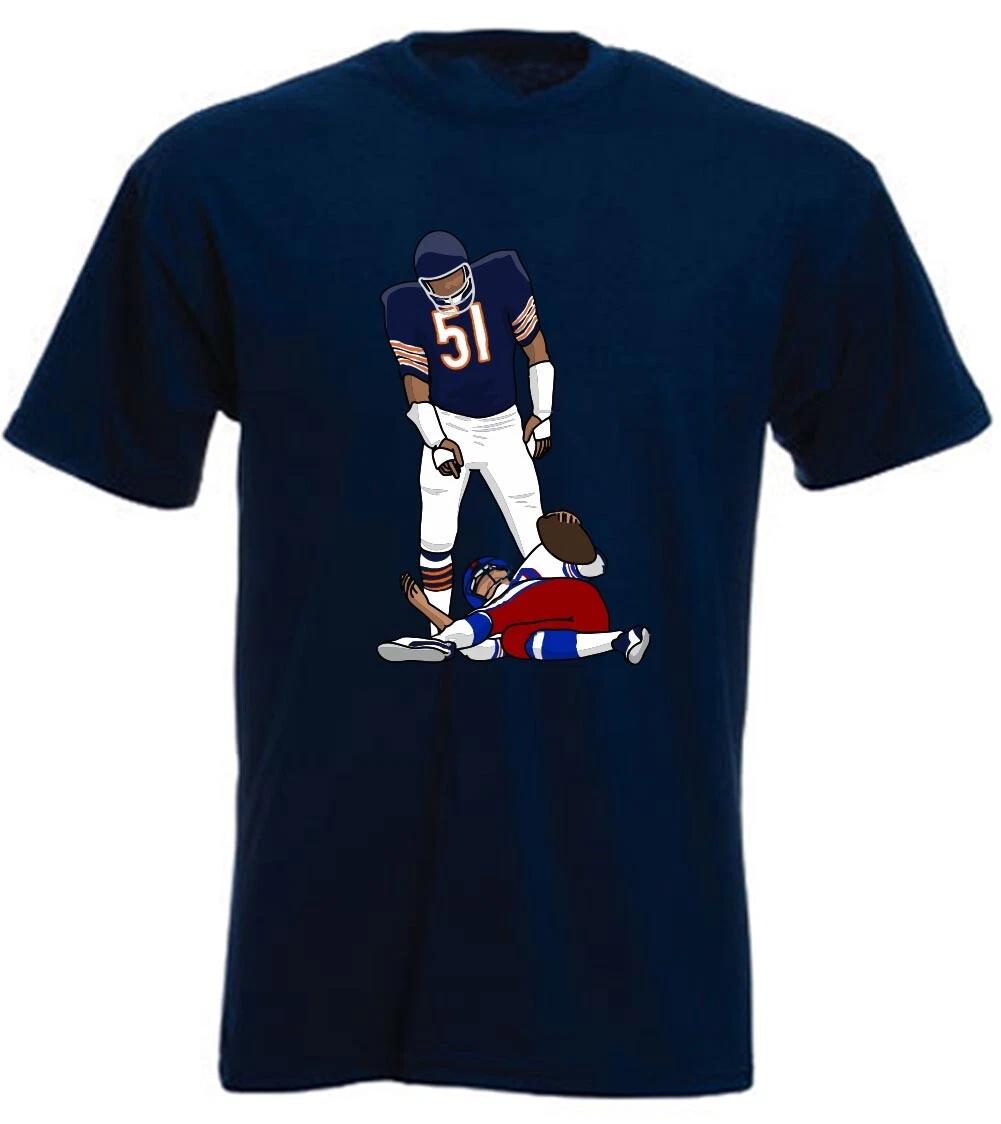 Dick Butkus Bears Sack Long Short Sleeve T-Shirt M