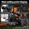 Halloween Large Inflatable Belt = Witch Hat Luminous Plug Electric Model Outdoor Garden Decoration Pendant