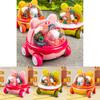 Childrens Puzzle Toy Transparent Gear Cartoon Bear Push Car For Parent Child Interaction