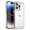 WANLONFENG MF Series for iPhone 14 Pro Case TPU+Acrylic Clear Phone Cover with Tempered Glass Film