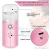4 Pieces Nano Sprayer Nano F Portable Mini F Mist Handy Sprayer Atomizing Eyelash Extension Cool For Usb Rechargeable (white, Light Pink, Blue,,1640