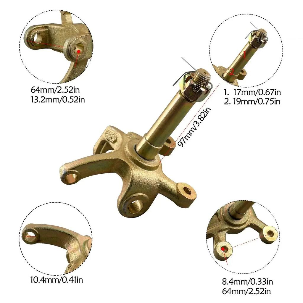 Left & Right Front Wheel Steering Knuckle Spindle for 70cc 110cc 125cc ATV Quad