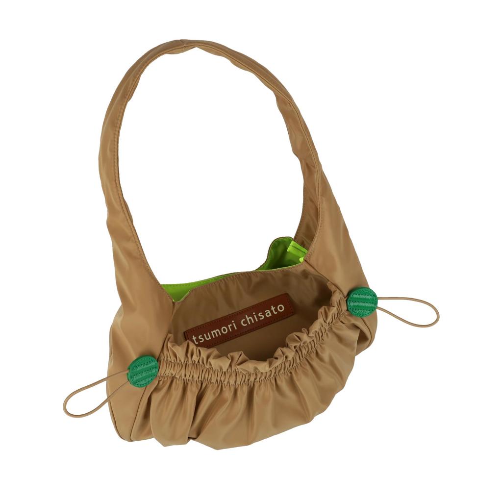 Tsumori Chisato Gathered Pocket One-Shoulder Bag in Black